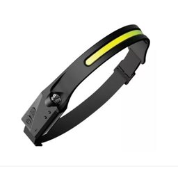 Lanterna Cabeça Led Recarregável Fita Ajustável - 1