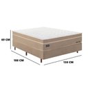 Ver imagem 4 de Cama Box Casal Molas Ensacadas Tecnologia Gel Sense,Health Protection e Air Flow New York Mannes Beg