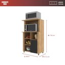 Ver imagem 5 de Armário Multiuso Lyon - 1 Porta 3 Prateleiras e Fruteira - Móveis Sul