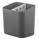 Ver imagem 5 de Kit Pia Cozinha Escorredor de Louça e Talheres Lixeira 2,5l Chumbo