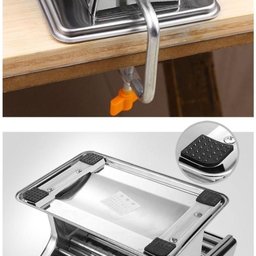 Maquina Macarrao Preparar Massas Cilindro Inox Manual 3 Tipos Lasanha Talharim Multiuso Caseira - 6