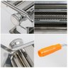 Maquina Macarrao Preparar Massas Cilindro Inox Manual 3 Tipos Lasanha Talharim Multiuso Caseira - 5