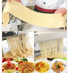 Maquina Macarrao Preparar Massas Cilindro Inox Manual 3 Tipos Lasanha Talharim Multiuso Caseira - 7