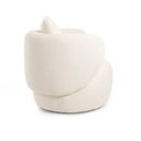 Ver imagem 5 de Poltrona Aro Giratória Bouclê 85cm 71cm X 91cm Branco Natural