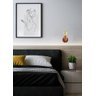 Luminária Arandela Parede Cama Mesa Branco Dourado Aluminío - 6