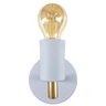 Luminária Arandela Parede Cama Mesa Branco Dourado Aluminío - 2