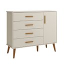 Ver mais imagens de Quarto de Bebê Completo com Guarda Roupa 4 Portas 2 Gavetas, Cômoda Sapateira 4 Gavetas e 1 Porta e