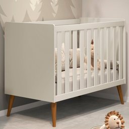 Quarto de bebê Completo com Guarda Roupa 4 portas 2 gavetas, Cômoda Sapateira 4 gavetas e 1 Porta e Berço Isis - 2