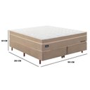 Ver imagem 3 de Cama Box King Molas Ensacadas Tecnologia Gel Sense,Health Protection e Air Flow New York Mannes Bege