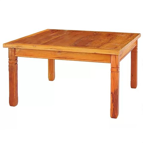 Mesa de Jantar 1,5x1,5m em Madeira Maciça Natural Mhm