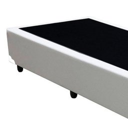 Cama Box Solteiro Colchão Espuma D33 Bordado + Box Branca 59x88x188 - 2