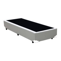 Cama Box Solteiro Colchão Espuma D33 Bordado + Box Branca 59x88x188 - 3
