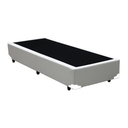 Cama Box Solteiro Colchão Espuma D33 Bordado + Box Branca 59x88x188 - 5