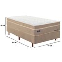 Ver imagem 3 de Cama Box Víúvo(A) Molas Ensacadas Tecnologia Gel Sense,Health Protection e Air Flow New York Mannes Bege