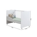 Ver imagem 5 de Berço Mini Cama Lolly com Rodízios 1,32cm x 0,77cm x 0,95cm Branco