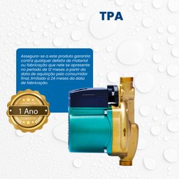 Bomba Monoestágio Tpa 25-15-200(b) Monofásico Motor Thebe 320w 127v - 4