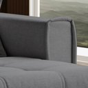 Ver imagem 7 de Sofá Cama Dallas 170 cm sem Caixa Veludo Cinza Chumbo
