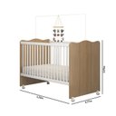 Ver imagem 3 de Berço Mini Cama Lolly com Rodízios 1,32cm x 0,77cm x 0,95cm. Marrom/Marromle