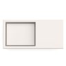 CUBA DE SOBREPOR SKYLINE HORIZON 600X380 BRANCO MATTE ROCA - 2