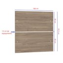 Ver imagem 2 de Painel Cabeceira Duplo Casal Queen 1,58m - Módulo Dormitório Master - Guarda Roupas Modulado Luciane