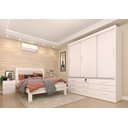 Ver imagem 2 de Guarda Roupa Casal Chicago 3 Portas 9 Gavetas S/Espelho Tcil Neve