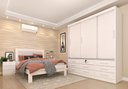 Ver imagem 2 de Guarda Roupa Casal Chicago 3 Portas 9 Gavetas S/Espelho Tcil Neve