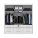 Ver imagem 3 de Guarda Roupa Casal Chicago 3 Portas 9 Gavetas S/Espelho Tcil Neve