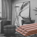 Ver imagem 1 de Painel Ripado/forro Lambri Louro Freijo 2750 X 455 X 9mm - Caixa com 2 Painéis = 2,5m2
