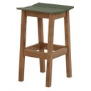 Ver imagem 1 de Banqueta Bento Assento Laca Verde Musgo com Base Pinhao 70 Cm - 51495