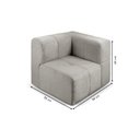 Ver imagem 4 de Módulo Sofá 3 Lugares Bouclé