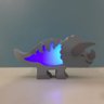 Luminária RGB Dino Trice Azul com Bateria Recarregável - 2