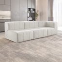 Ver imagem 1 de Sofá Modular 3 Lugares Bouclé Bege Nude