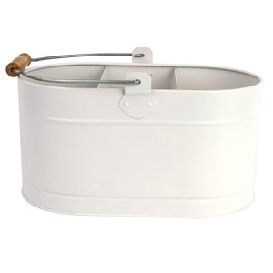 Cesto Organizador Aço Galvanizado Farmhouse com Divisórias - A\casa