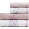 Jogo de Toalhas 4 Peças - Banho e Rosto Algodão Antipiling Yuna Karsten - Emcompre - 2