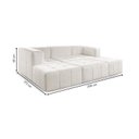 Ver imagem 4 de Sofá Modular 3 Lugares Bouclé Bege Nude