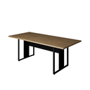 Ver imagem 1 de Mesa de Reunião Retangular Savoia 200x90 Pés Aço Escritorio Macadamia/preto