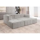 Ver imagem 1 de Sofá Modular 3 Lugares Bouclé Cinza