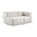 Ver imagem 4 de Sofá Modular 2 Lugares Bouclé Bege Nude