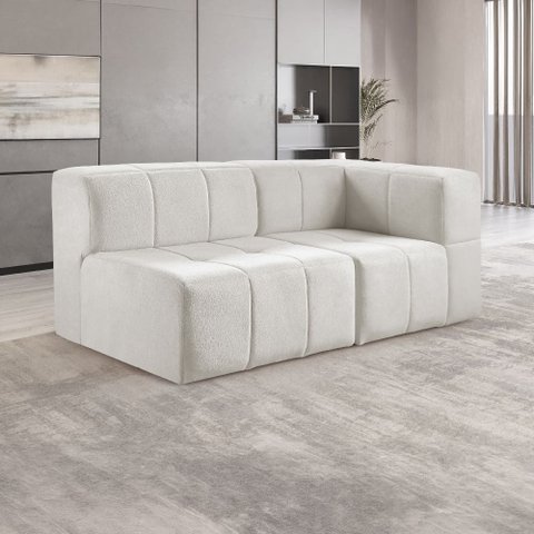 Sofá Modular  2 Lugares Bouclé
