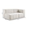 Sofá Modular  2 Lugares Bouclé - 4
