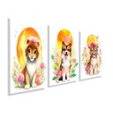 Ver imagem 1 de Kit Quadros Decorativos Infantil Animais Abstrato Kit128