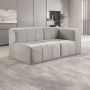 Ver imagem 1 de Sofá Modular 2 Lugares Bouclé Cinza