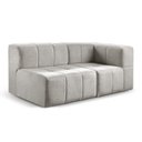 Ver imagem 3 de Sofá Modular 2 Lugares Bouclé Cinza