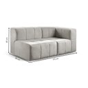 Ver imagem 4 de Sofá Modular 2 Lugares Bouclé Cinza