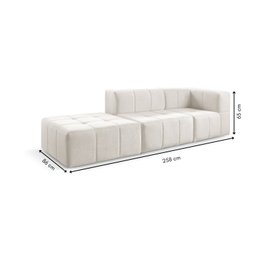 Sofá Modular  3 Lugares Bouclé - 4