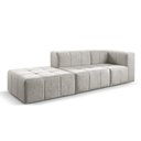 Ver imagem 3 de Sofá Modular 3 Lugares Bouclé Cinza
