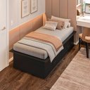 Ver imagem 4 de Cama Solteiro Adulto com 2 Gavetas Deva Yescasa Preto