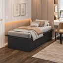 Ver imagem 1 de Cama Solteiro Adulto com 2 Gavetas Deva Yescasa