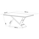 Ver imagem 5 de Conjunto Mesa de Jantar Retangular 180x90 Epic com 6 Cadeiras Iza e Buffet 4 Portas Eifel