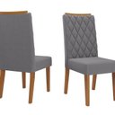 Ver imagem 3 de Conjunto Mesa de Jantar Retangular 180x90 Epic com 6 Cadeiras Iza e Buffet 4 Portas Eifel